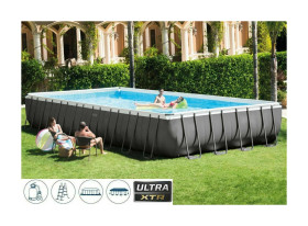 Piscina fuoriterra Intex 26374 PLUS Ultra XTR ultraframe rettangolare misura 975 x 488 x 132 con pompa