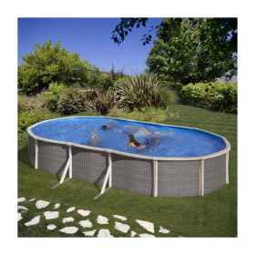 PISCINA in acciaio GRE FUSION POOL OVALE 670 X 370 X 135 CM