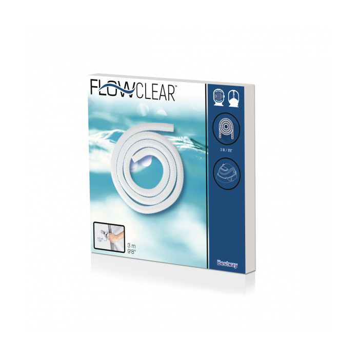 Tubo per pompe e filtri sabbia piscina Bestway 58369 da 3 metri Ø 32mm